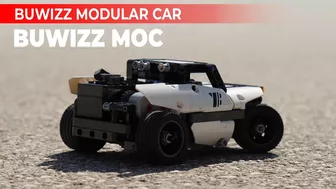 Are LEGO® models fragile? Well, not this one: The unbreakable BuWizz modular car