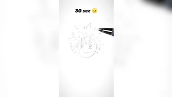 How to Draw Deku in 10sec, 10mins, 10hrs ???? #shorts #anime #drawing