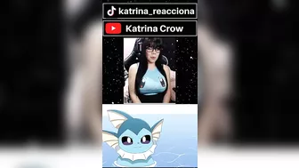 ???? Vaporeon es atrapada. #katrinacrow #pokemon #anime #animation