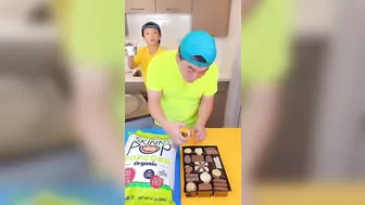 Minecraft cake vs chocolate cookies ice cream challenge! ???? #funny #shorts by Ethan Funny Family