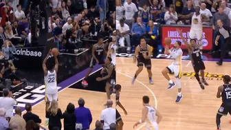 Andrew Wiggins misses open game winner & Stephen Curry misses tying shot vs Kings