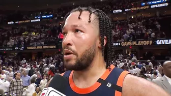 Jalen Brunson talks Game 1 win, Postgame Interview | April 15, 2023 NBA Playoffs