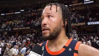 Jalen Brunson talks Game 1 win, Postgame Interview | April 15, 2023 NBA Playoffs