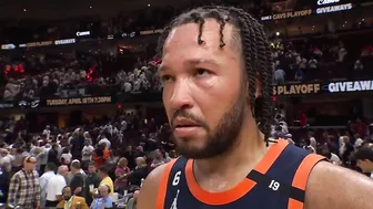 Jalen Brunson talks Game 1 win, Postgame Interview | April 15, 2023 NBA Playoffs