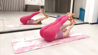 Yoga contortion. Gymnastics flex. Stretch Splits and oversplits. Flexible girl. Contortion Workout