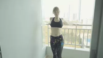 Morning Stretching Routine on My Balcony in 8k