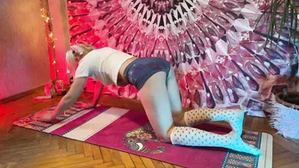 Flexible Yoga Stretching Split