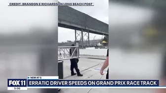 Driver arrested for speeding near Long Beach Grand Prix workers