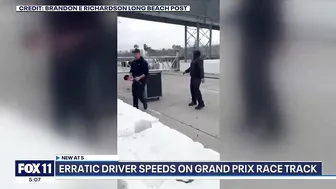 Driver arrested for speeding near Long Beach Grand Prix workers