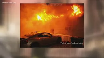 Eight people displaced after mobile home fire in Virginia Beach