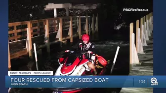 4 people in sinking boat rescued off Juno Beach