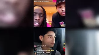 Gervonta Davis & Ryan Garcia TRASH TALKING on Instagram Live!