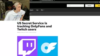 xQc reacts to US Secret Service is tracking OnlyFans and Twitch