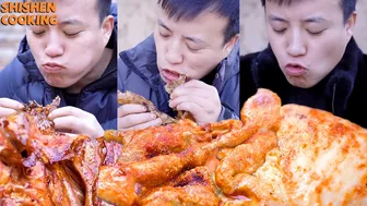 Strange Food Collection, Pig Tongue| Chinese Food Eating Show | Funny Mukbang ASMR