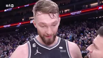 Domantas Sabonis Talks Draymond Incident, Game 2 Win, Postgame Interview