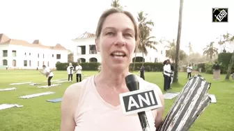 G20 delegates take part in yoga session during ‘2nd G20 Health Working Group meeting’ in Goa