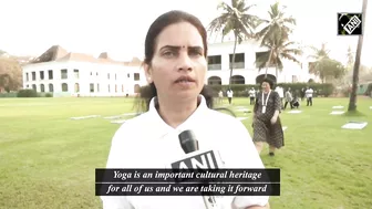 G20 delegates take part in yoga session during ‘2nd G20 Health Working Group meeting’ in Goa