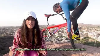 BMX DADU INDIA | 75-YEARS-OLD PERFORMS YOGA ON BMX CYCLE AT THE TOP OF 500-FT HIGH MOUNTAIN #myindia