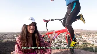 BMX DADU INDIA | 75-YEARS-OLD PERFORMS YOGA ON BMX CYCLE AT THE TOP OF 500-FT HIGH MOUNTAIN #myindia