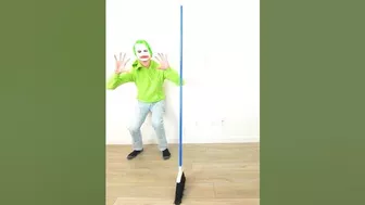 HOW IS THIS POSSIBLE ???????? #shorts *AWESOME* Magic Broom Dance | TikTok By LankyBox