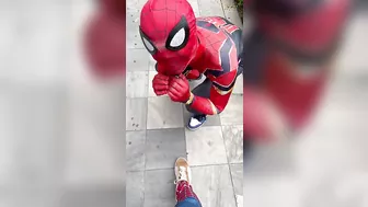 karate Spider Man rescues Spider Girl ???? #shorts TikTok