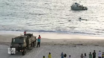 Mum and son recount plane crash into ocean at WA beach | 9 News Australia