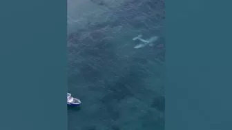 Dramatic moment light plane crashes into sea off WA beach | 7NEWS