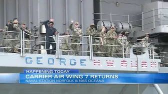 Carrier Air Wing 7 returns to Norfolk, Virginia Beach