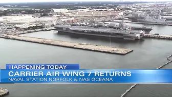 Carrier Air Wing 7 returns to Norfolk, Virginia Beach