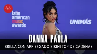 Danna Paola brilla con ARRIESGADO bikini top de cadenas