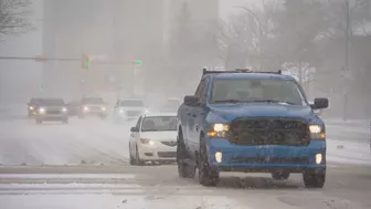 Travel warnings remain in effect as Sask. snowstorm tapers off