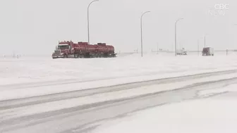 Travel warnings remain in effect as Sask. snowstorm tapers off