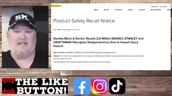 2.2 Million Tools Recalled! (DeWALT, Craftsman & Stanley)