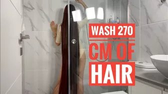 Look at it! How long does it take to wash 270 cm of hair (PREVIEW)