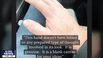 Man lands hand modeling job with joke