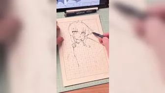 Sketching Genshin Impact so cute #drawsoeasyanime #shorts #shortstrending #shortsviral #anime