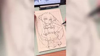 Sketching Genshin Impact so cute #drawsoeasyanime #shorts #shortstrending #shortsviral #anime