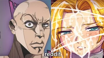 Rangiku Matsumoto from Bleach vs reddit | anime vs reddit | the rock reaction meme