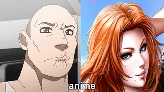 Rangiku Matsumoto from Bleach vs reddit | anime vs reddit | the rock reaction meme