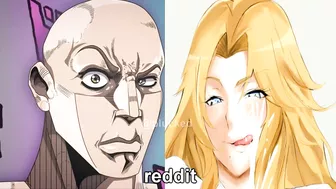 Rangiku Matsumoto from Bleach vs reddit | anime vs reddit | the rock reaction meme