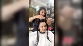 New haircut of celebrity Actor Madhura Joshi by The House Of Hair