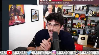 Hasan is stunned at ELON MUSK paying for Celebrity Blue Check Marks on Twitter