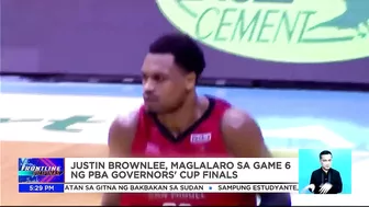 Justin Brownlee, maglalaro sa game 6 ng PBA Governors' Cup finals | Frontline Pilipinas