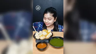 Spicy Momos With Spicy Pani Puri Challenge | Asmr Golgappa Challenge #shorts #foodchallenge