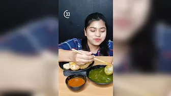 Spicy Momos With Spicy Pani Puri Challenge | Asmr Golgappa Challenge #shorts #foodchallenge