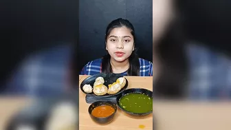 Spicy Momos With Spicy Pani Puri Challenge | Asmr Golgappa Challenge #shorts #foodchallenge