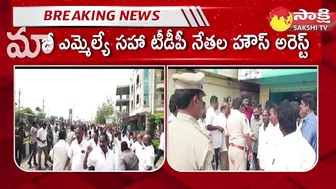 High Tension at Tiruvuru NTR District | YSRCP Leaders vs TDP Leaders Challenge @SakshiTV