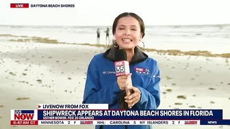 Mystery shipwreck washes ashore near Daytona Beach Shores in Florida | LiveNOW from FOX