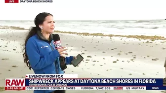 Mystery shipwreck washes ashore near Daytona Beach Shores in Florida | LiveNOW from FOX