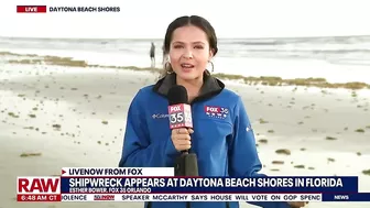 Mystery shipwreck washes ashore near Daytona Beach Shores in Florida | LiveNOW from FOX